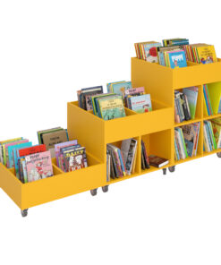 Sara bókakassi gulur (3 stærðir)