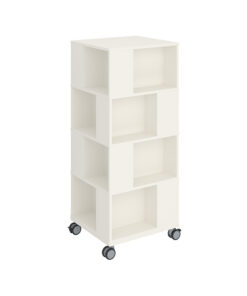 Labyrinth uppstillingaturn á hjólum - hvítur (3 stærðir)